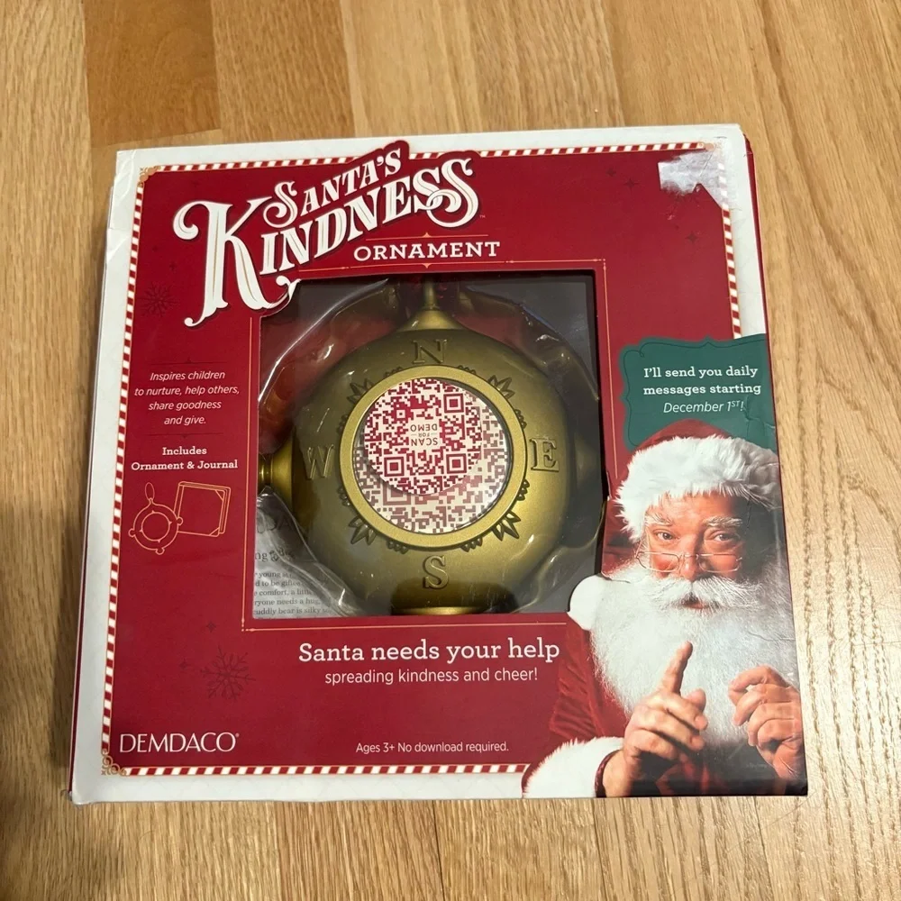 Demdaco Santa's Kindness Ornament NEW Sends Messages & Videos